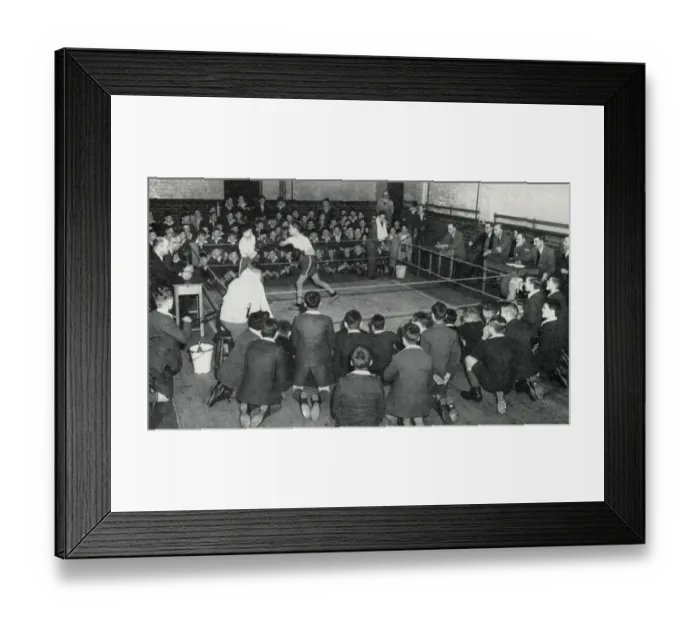 Framed Print : Tennal Approved School, Birmingham - Boxing Framed Print : Tennal Approved School, Birmingham - Boxing
