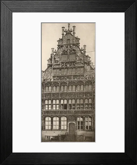 Framed Print : House, Quai aux Herbes, Gand (Ghent), Belgium Framed Print : House, Quai aux Herbes, Gand (Ghent), Belgium