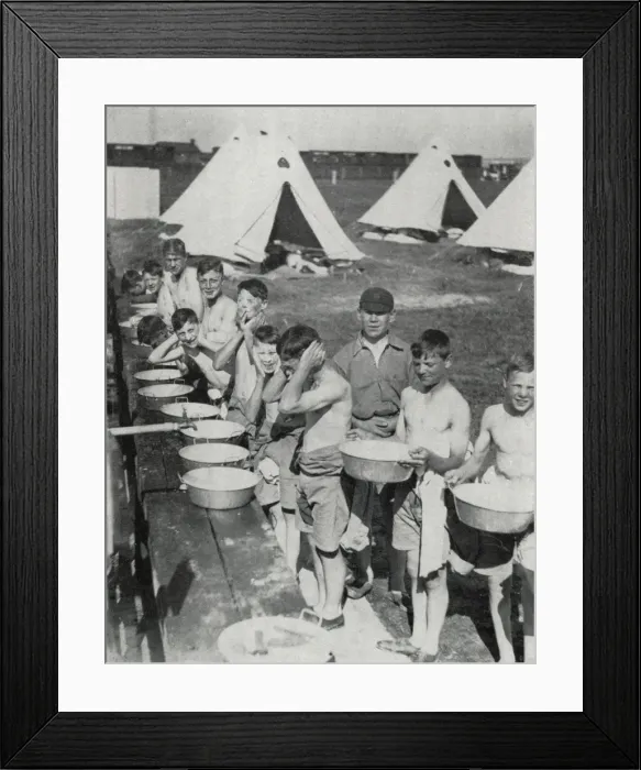 Framed Print : Tennal Approved School, Birmingham - Camping Framed Print : Tennal Approved School, Birmingham - Camping