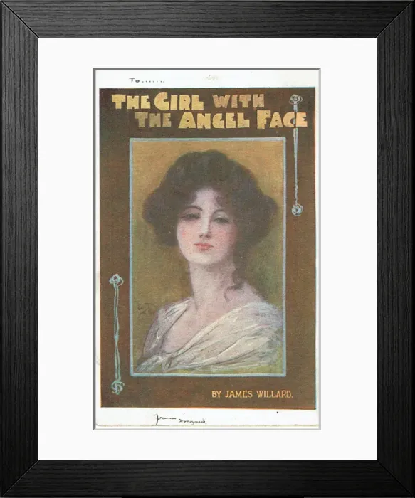 Framed Print : The Girl With The Angel Face by James Willard Framed Print : The Girl With The Angel Face by James Willard