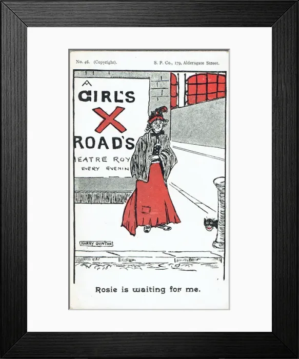Framed Print : A Girls Cross Roads by Walter Melville Framed Print : A Girls Cross Roads by Walter Melville