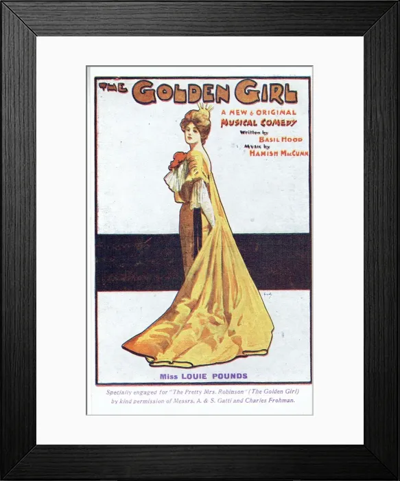 Framed Print : The Golden Girl by Basil Hood Framed Print : The Golden Girl by Basil Hood