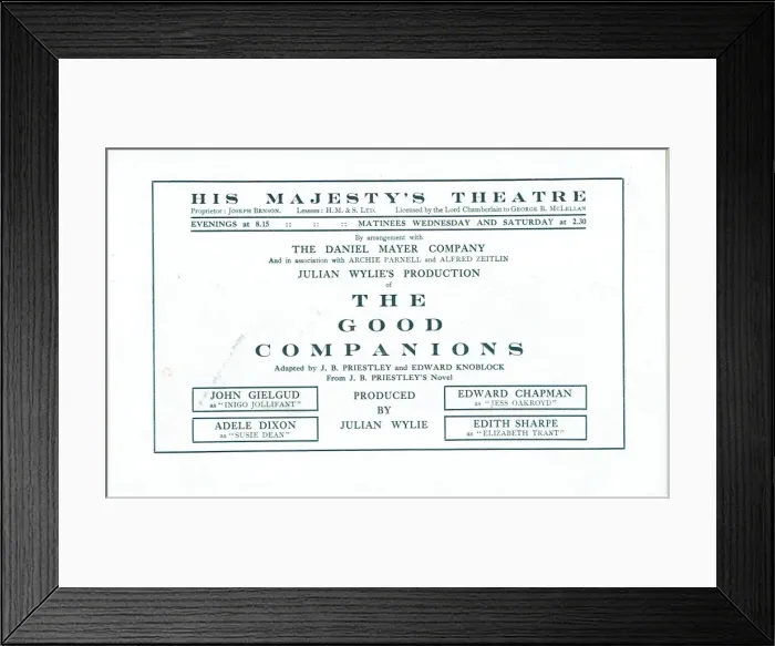 Framed Print : The Good Companions by J. B. Priestley & Edward Knoblock Framed Print : The Good Companions by J. B. Priestley & Edward Knoblock