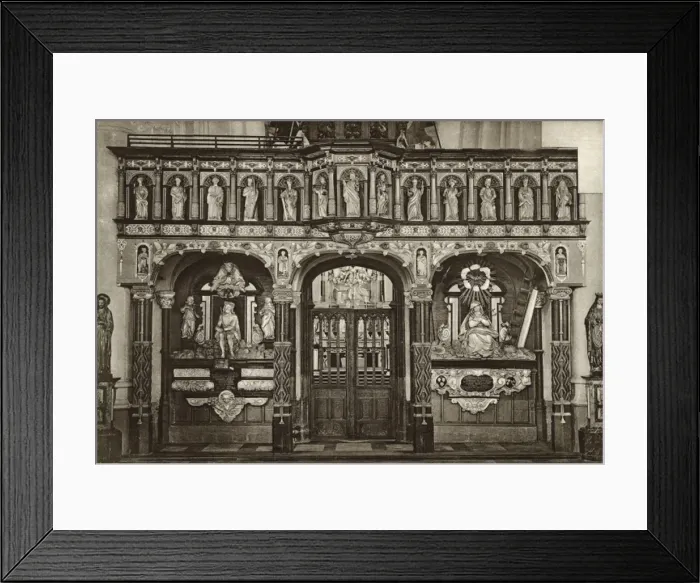 Framed Print : Rood screen in parish church, Nieuport, Belgium Framed Print : Rood screen in parish church, Nieuport, Belgium