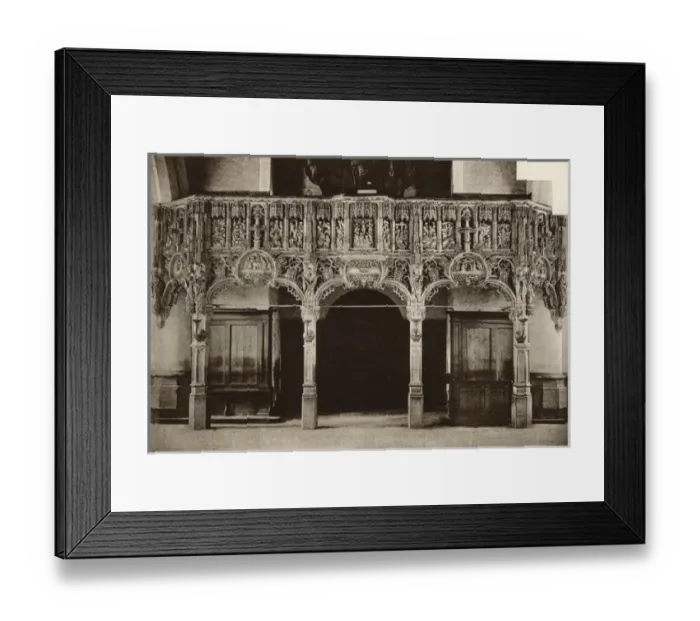 Framed Print : Rood screen in the church, Tessenderloo, Belgium Framed Print : Rood screen in the church, Tessenderloo, Belgium