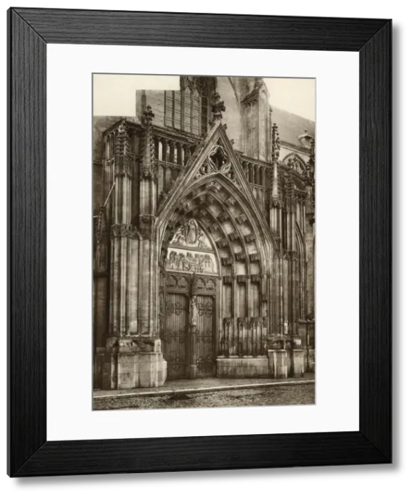 Framed Print : Ornate door, Church of Notre Dame, Tongeren, Belgium Framed Print : Ornate door, Church of Notre Dame, Tongeren, Belgium
