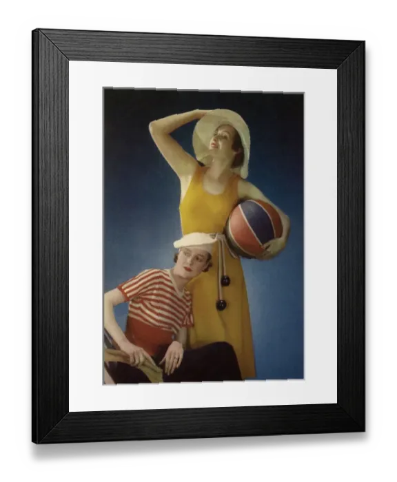 Framed Print : Nautical fashion, Vivex colour photograph Framed Print : Nautical fashion, Vivex colour photograph
