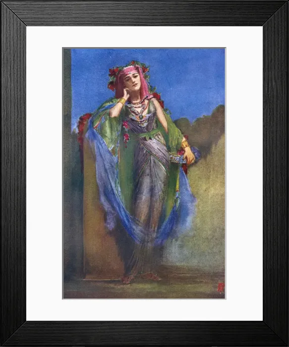 Framed Print : Fancy dress - An Egyptian Dancing Girl Framed Print : Fancy dress - An Egyptian Dancing Girl