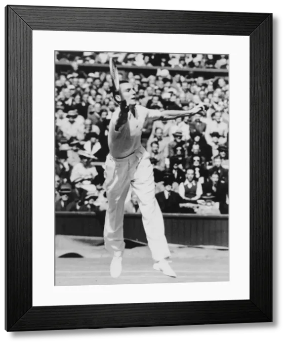 Framed Print : Fred Perry, British tennis player Framed Print : Fred Perry, British tennis player