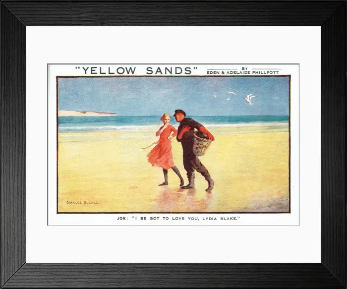 Framed Print : Yellow Sands by Eden and Adelaide Philpott Framed Print : Yellow Sands by Eden and Adelaide Philpott
