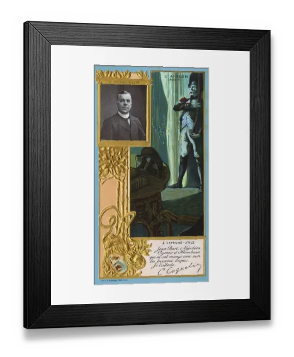 Framed Print : Benoit-Constant Coquelin - French Actor Framed Print : Benoit-Constant Coquelin - French Actor