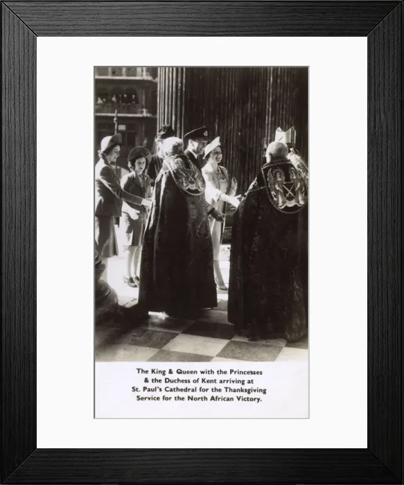 Framed Print : WW2 - Thanksgiving Service for Victory in North Africa Framed Print : WW2 - Thanksgiving Service for Victory in North Africa