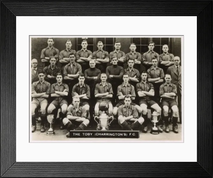 Framed Print : The Toby (Charrington s) FC football team 1935-1936