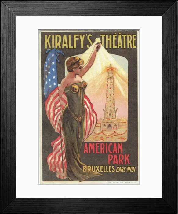 Framed Print : Kiralfys Theatre at the Worlds Fair, Brussels Framed Print : Kiralfys Theatre at the Worlds Fair, Brussels