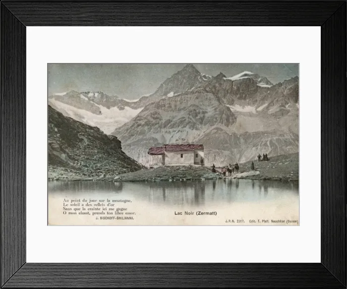 Framed Print : Lac Noir (The Black Lake) - Zermatt, Switzerland Framed Print : Lac Noir (The Black Lake) - Zermatt, Switzerland
