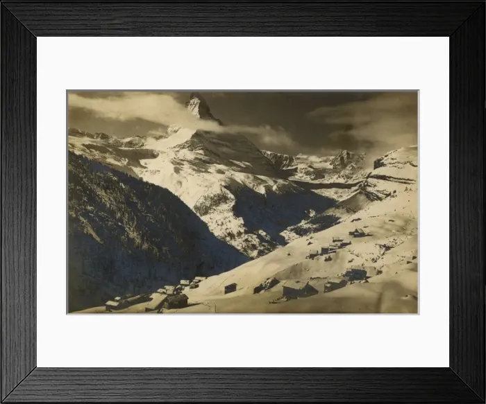 Framed Print : The Findel Glacier and Matterhorn - Zermatt, Switzerland Framed Print : The Findel Glacier and Matterhorn - Zermatt, Switzerland
