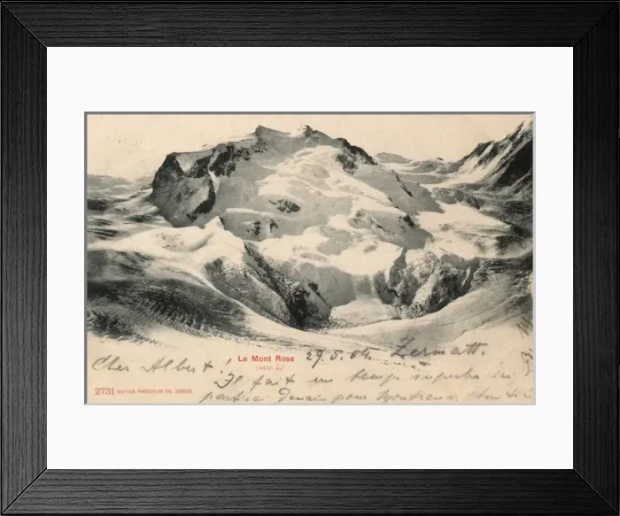 Framed Print : Le Mont Rose (The Pink Mountain) - near Zermatt, Switzerland Framed Print : Le Mont Rose (The Pink Mountain) - near Zermatt, Switzerland