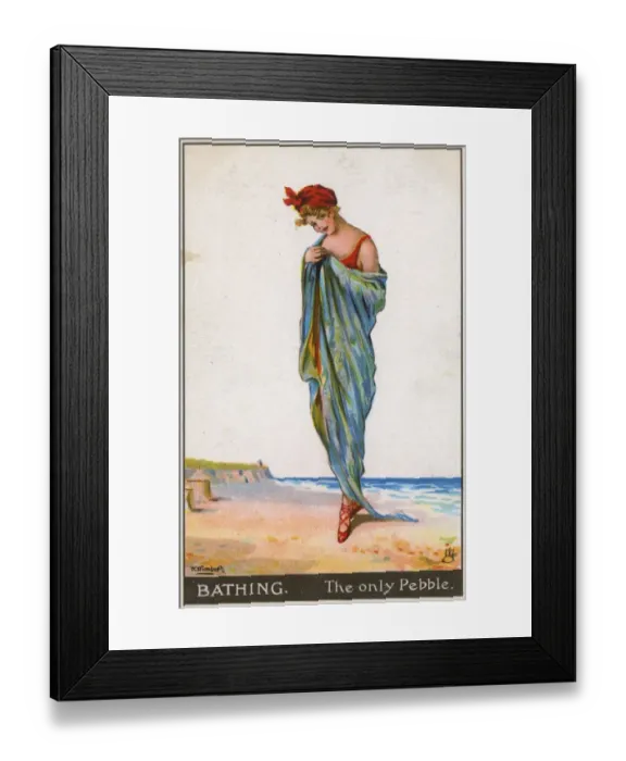 Framed Print : Bathing Beauty - The only Pebble Framed Print : Bathing Beauty - The only Pebble