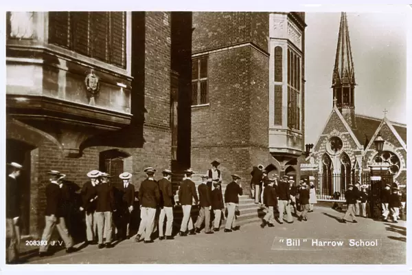 Bill at Harrow School