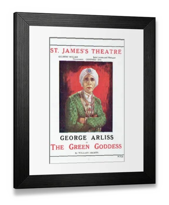Framed Print : The Green Goddess by William Archer Framed Print : The Green Goddess by William Archer