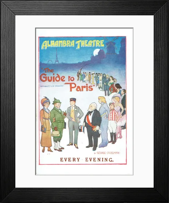 Framed Print : A Guide to Paris by George Grossmith Framed Print : A Guide to Paris by George Grossmith