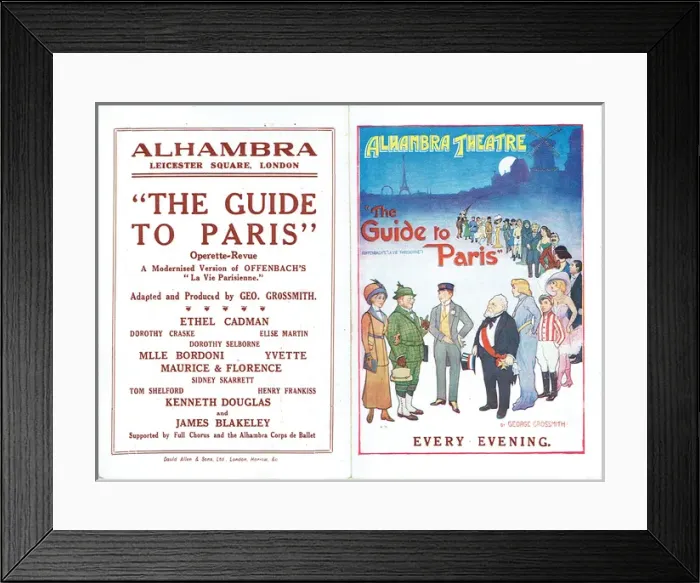 Framed Print : A Guide to Paris by George Grossmith Framed Print : A Guide to Paris by George Grossmith