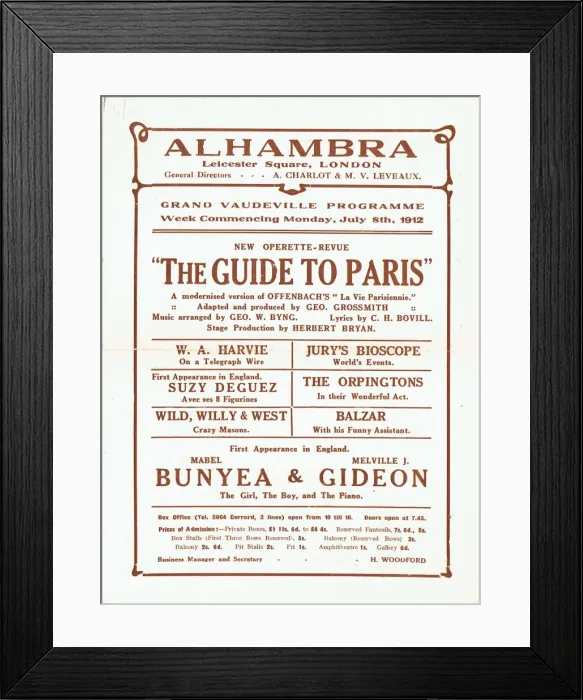 Framed Print : A Guide to Paris by George Grossmith Framed Print : A Guide to Paris by George Grossmith