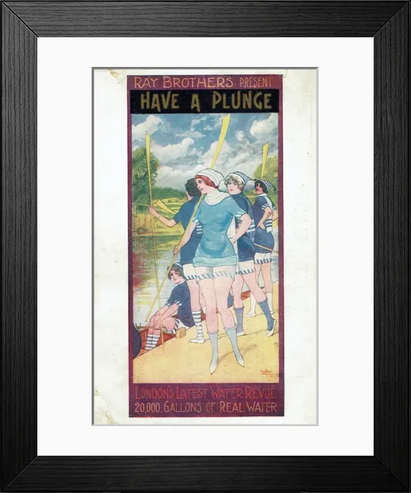 Framed Print : Have a Plunge by George Ray Framed Print : Have a Plunge by George Ray