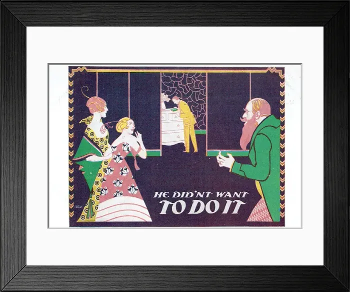 Framed Print : He Didn t Want to Do It Framed Print : He Didn t Want to Do It