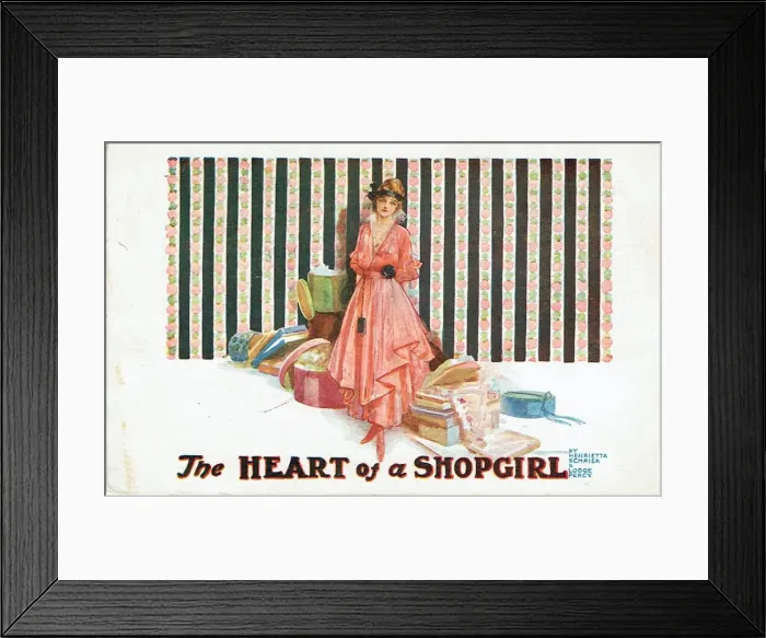 Framed Print : The Heart of a Shopgirl by H Schrier and L Percy Framed Print : The Heart of a Shopgirl by H Schrier and L Percy