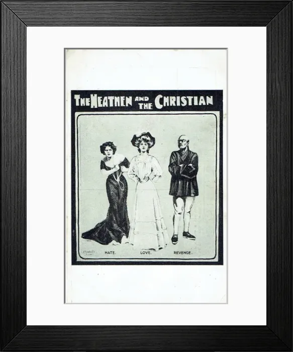 Framed Print : The Heathen and the Christian by Fred Maxwell Framed Print : The Heathen and the Christian by Fred Maxwell