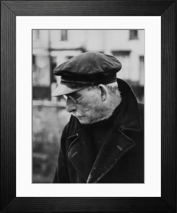 Framed Print : Portrait of a fisherman, Brixham, Devon Framed Print : Portrait of a fisherman, Brixham, Devon
