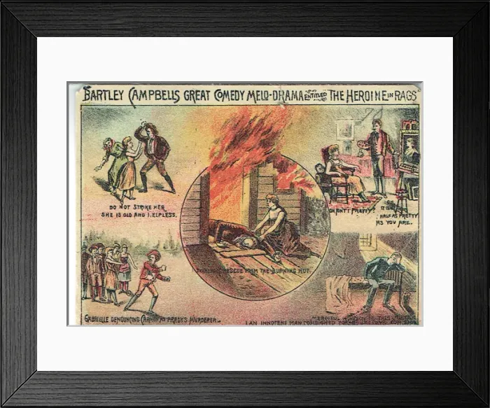 Framed Print : The Heroine in Rags by Bartley Campbell Framed Print : The Heroine in Rags by Bartley Campbell