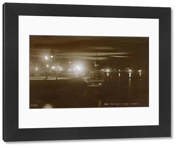 Rothesay Pier, Rothesay, Bute, Scotland at night