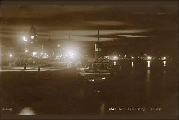 Rothesay Pier, Rothesay, Bute, Scotland at night