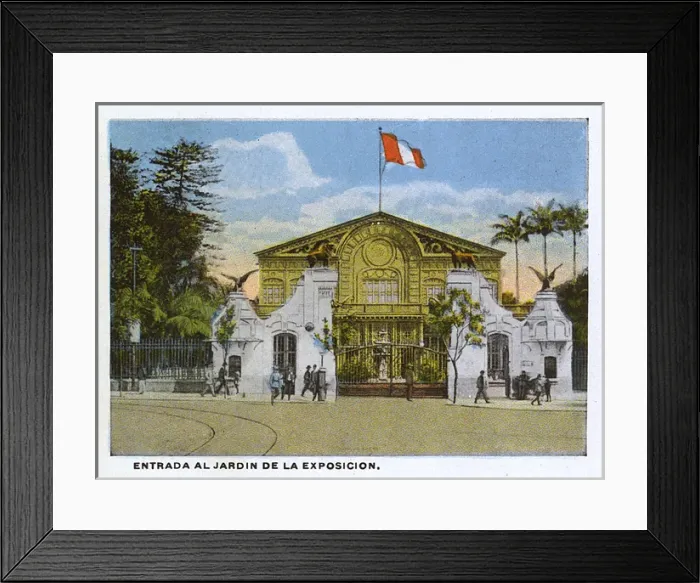 Framed Print : Lima - Peru - Grand Entrance to the Exhibition Gardens Framed Print : Lima - Peru - Grand Entrance to the Exhibition Gardens