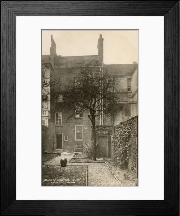 Framed Print : The rear view of Carlyles House from the Garden - Chelsea Framed Print : The rear view of Carlyles House from the Garden - Chelsea