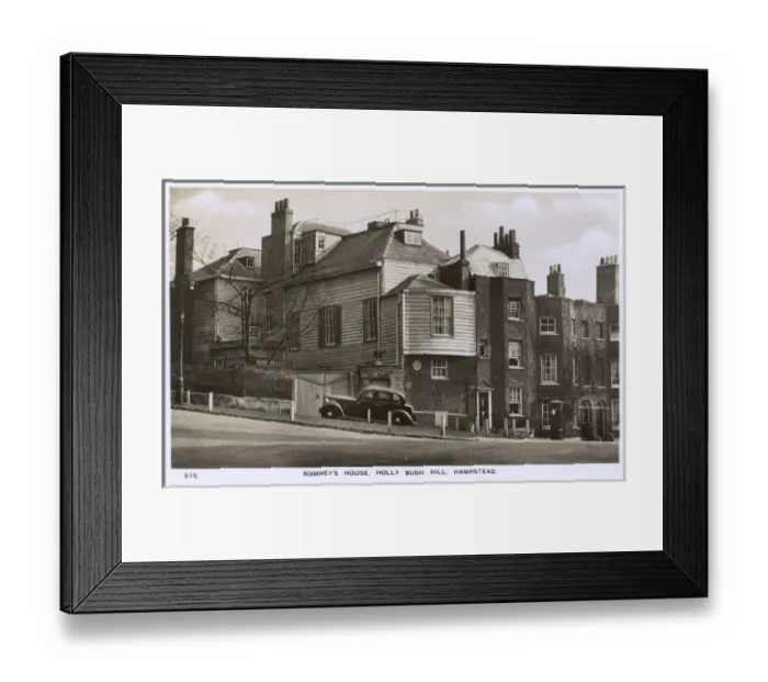 Framed Print : Romneys House, Holly Bush Hill, Hampstead, London Framed Print : Romneys House, Holly Bush Hill, Hampstead, London