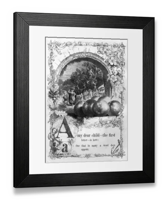 Framed Print : The Mothers Picture Alphabet -- A Framed Print : The Mothers Picture Alphabet -- A