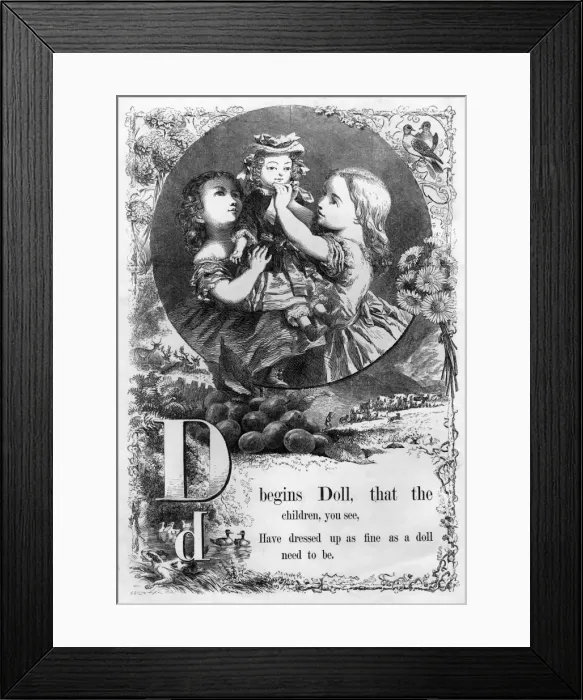 Framed Print : The Mothers Picture Alphabet -- D Framed Print : The Mothers Picture Alphabet -- D