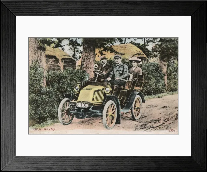 Framed Print : Group of Europeans off for a drive in East Africa Framed Print : Group of Europeans off for a drive in East Africa