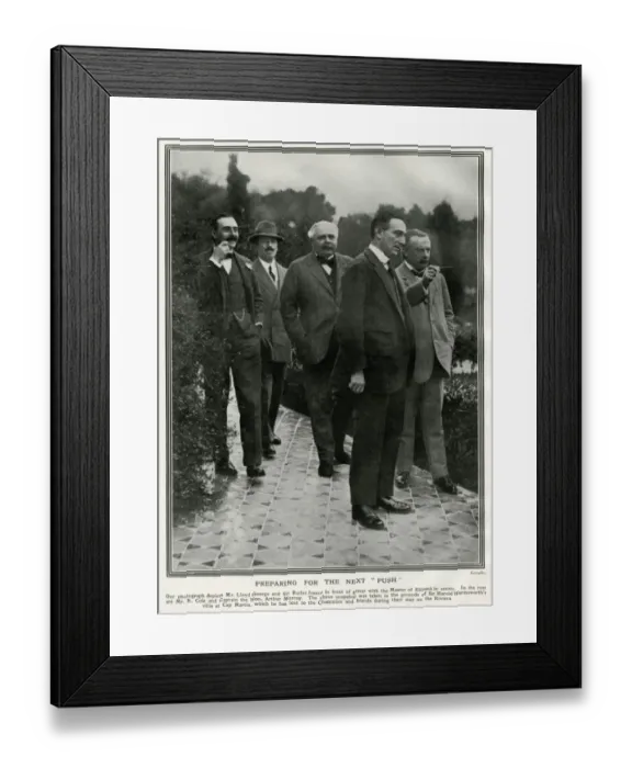 Framed Print : Lloyd George on the Riviera Framed Print : Lloyd George on the Riviera