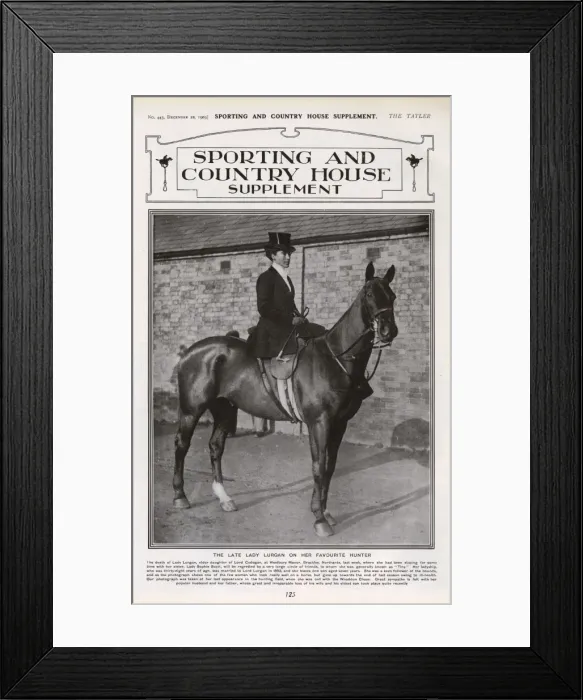 Framed Print : Photo of the late Lady Lurgan in the Tatler Framed Print : Photo of the late Lady Lurgan in the Tatler
