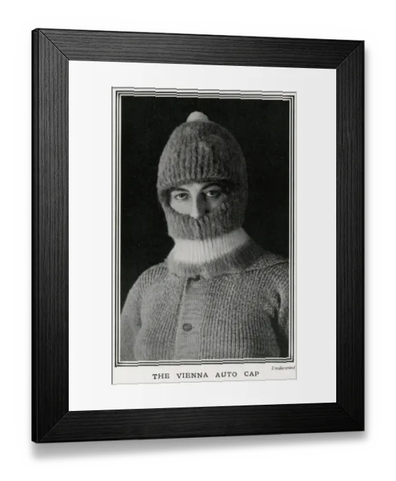 Framed Print : The Vienna Auto cap - ladies motoring wear 1912 Framed Print : The Vienna Auto cap - ladies motoring wear 1912
