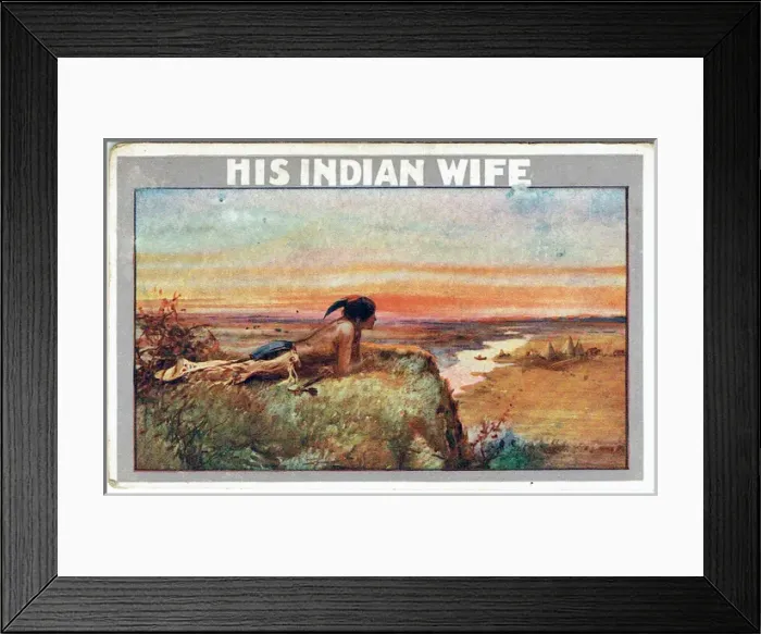 Framed Print : His Indian Wife by Emma Litchfield Framed Print : His Indian Wife by Emma Litchfield