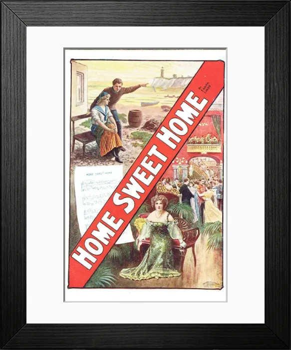 Framed Print : Home Sweet Home by Frank Lindo Framed Print : Home Sweet Home by Frank Lindo