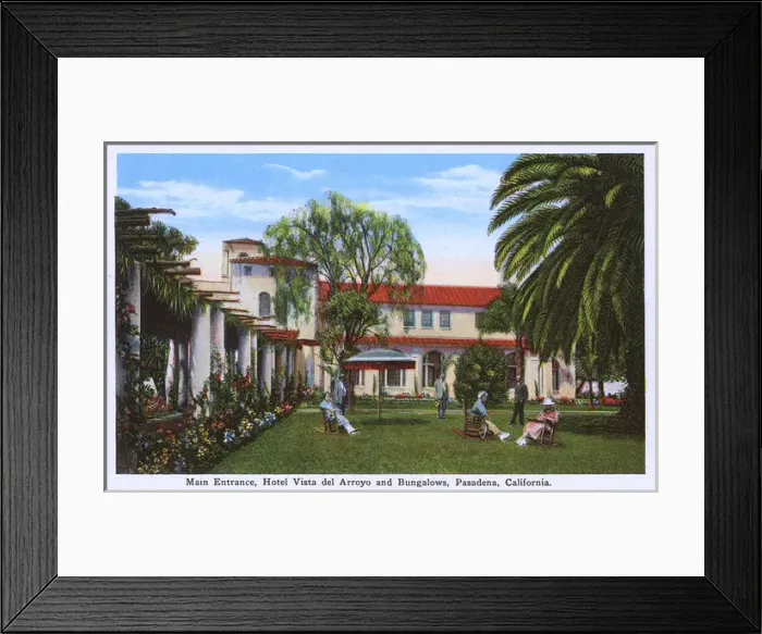 Framed Print : Hotel Vista del Arroyo, Pasadena, California, USA Framed Print : Hotel Vista del Arroyo, Pasadena, California, USA