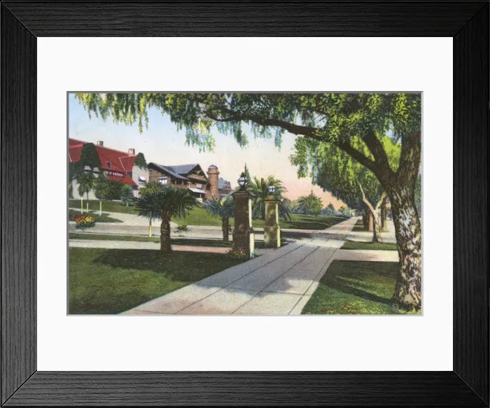 Framed Print : Orange Grove Avenue, Pasadena, California, USA