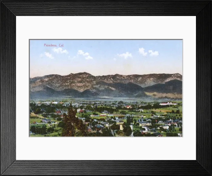 Framed Print : General view of Pasadena, California, USA