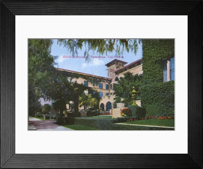 Framed Print : Hotel Maryland, Pasadena, California, USA Framed Print : Hotel Maryland, Pasadena, California, USA